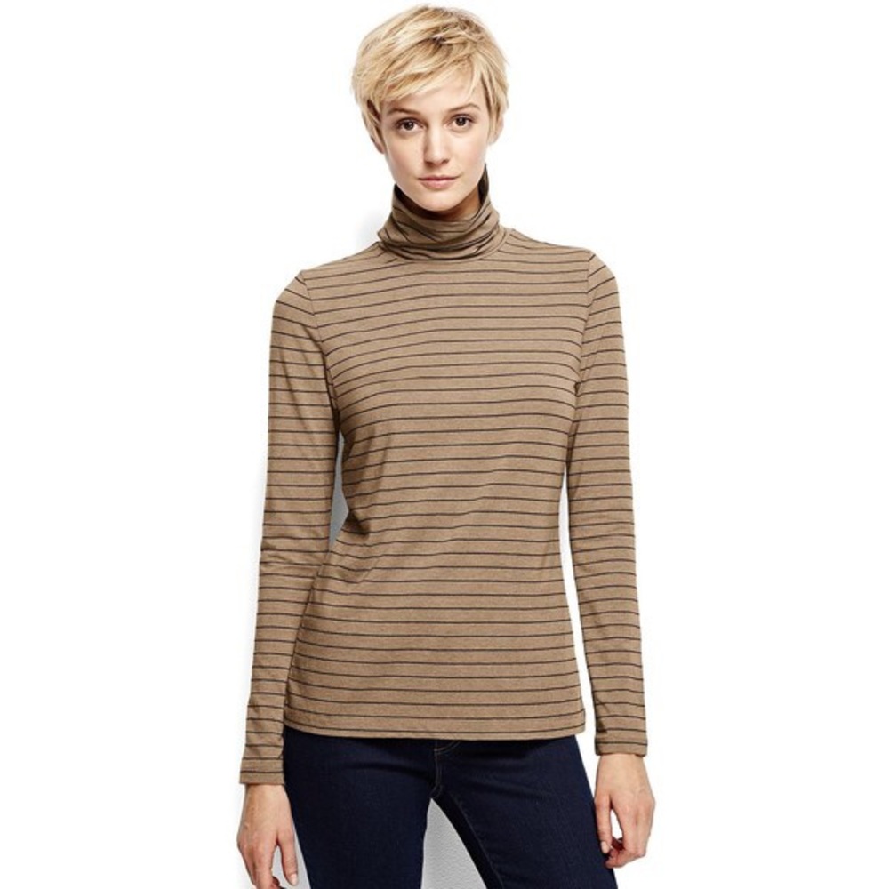 Lands’ End tan layering turtleneck size small